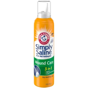 Simply Saline First Aid Antiseptic Wound Care, 3-In-1, 7.4 OZ