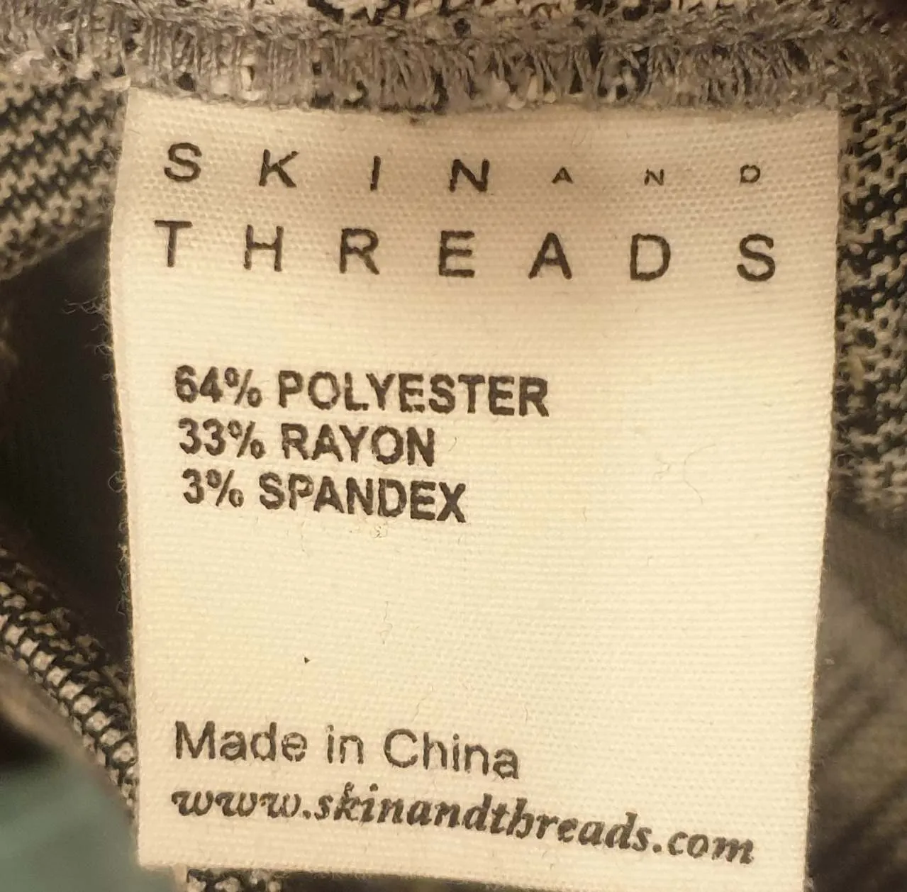 Skin & Threads black and white print pants size 2