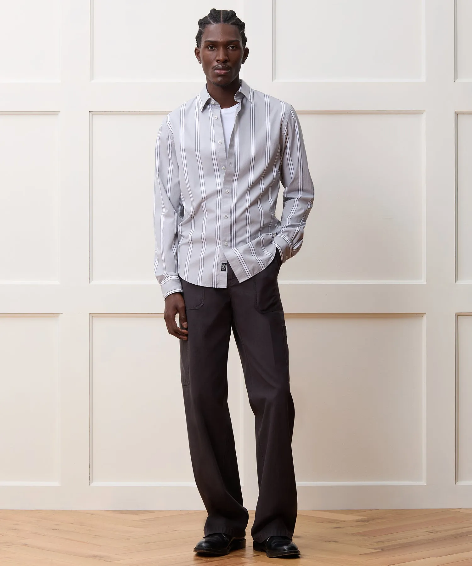 Slim Fit Poplin Sport Shirt
