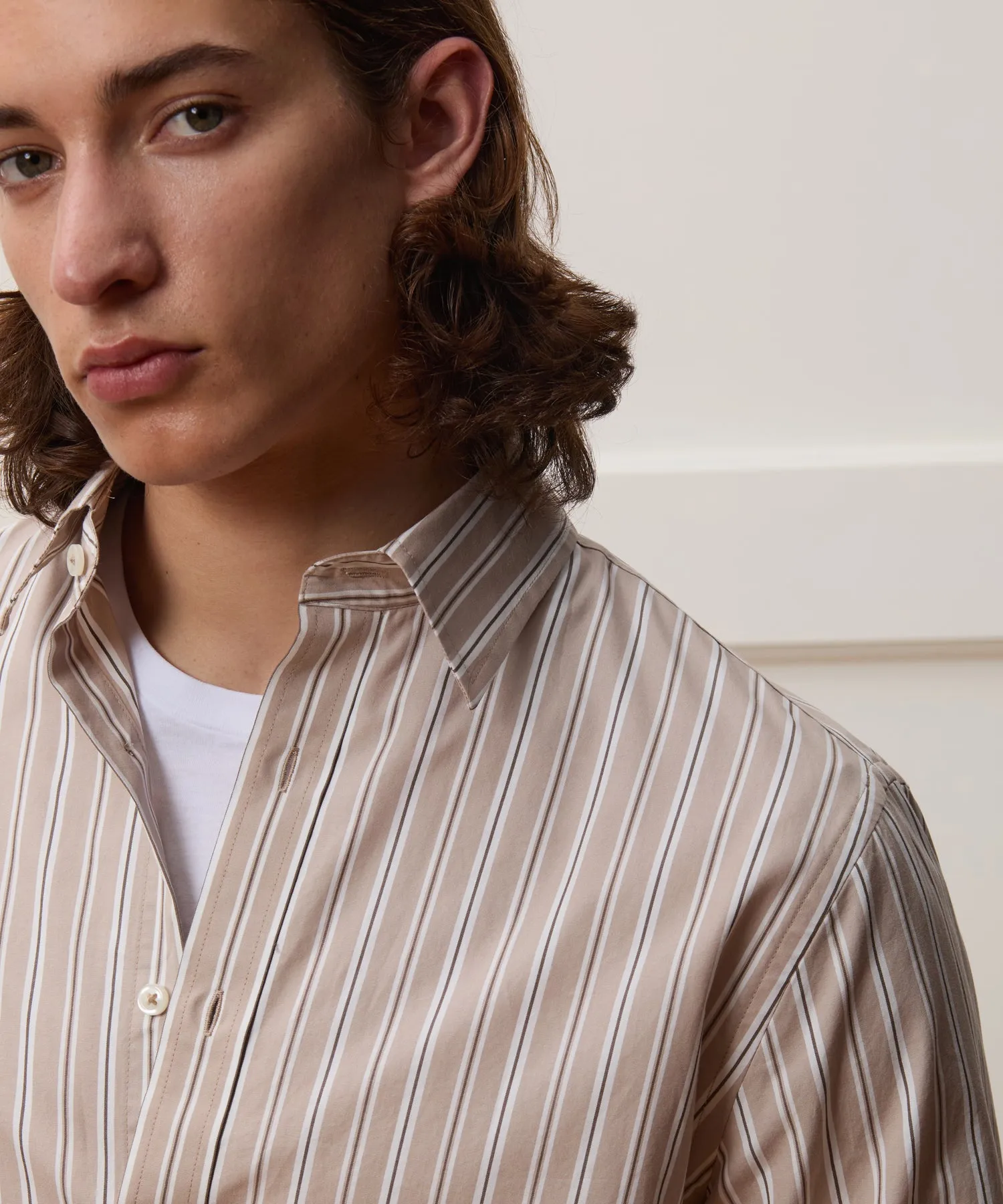 Slim Fit Poplin Sport Shirt