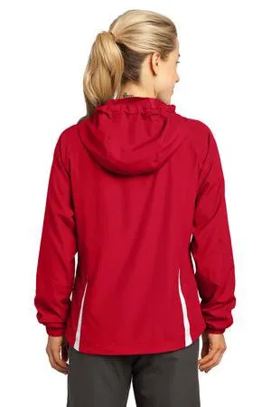 Sport-Tek® Ladies Colorblock Hooded Raglan Jacket. LST76