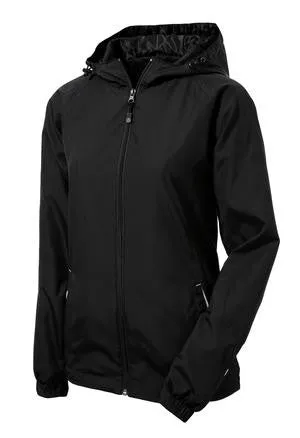 Sport-Tek® Ladies Colorblock Hooded Raglan Jacket. LST76