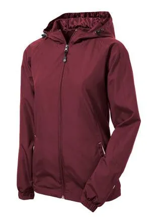 Sport-Tek® Ladies Colorblock Hooded Raglan Jacket. LST76