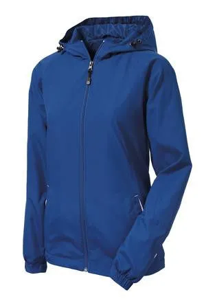 Sport-Tek® Ladies Colorblock Hooded Raglan Jacket. LST76