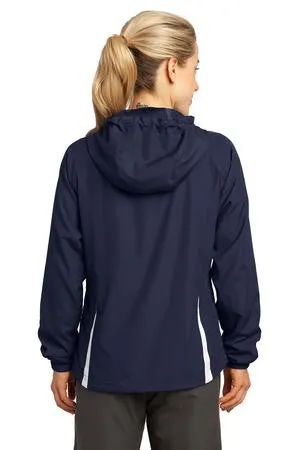 Sport-Tek® Ladies Colorblock Hooded Raglan Jacket. LST76