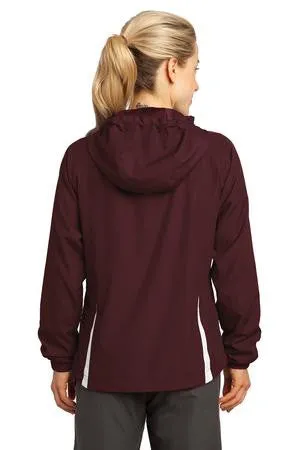 Sport-Tek® Ladies Colorblock Hooded Raglan Jacket. LST76