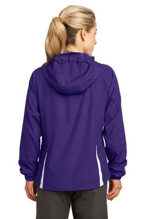 Sport-Tek® Ladies Colorblock Hooded Raglan Jacket. LST76
