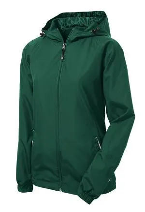 Sport-Tek® Ladies Colorblock Hooded Raglan Jacket. LST76