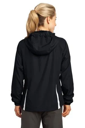 Sport-Tek® Ladies Colorblock Hooded Raglan Jacket. LST76