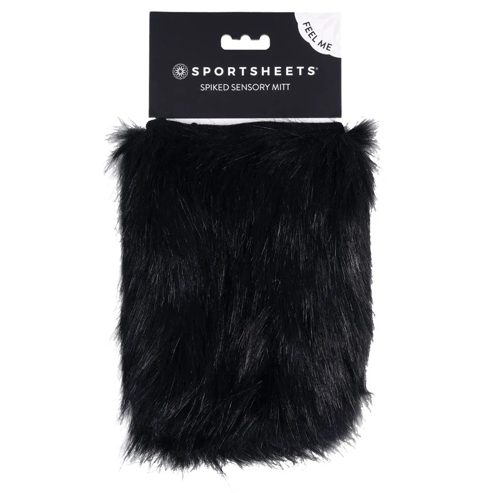 Sportsheets Spiked Sensory Mitt - Black