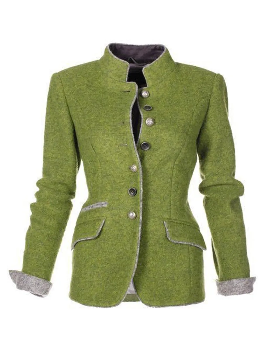Stunncal Slim Button Jacket