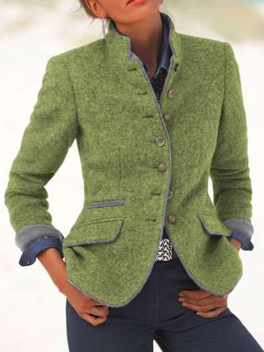Stunncal Slim Button Jacket