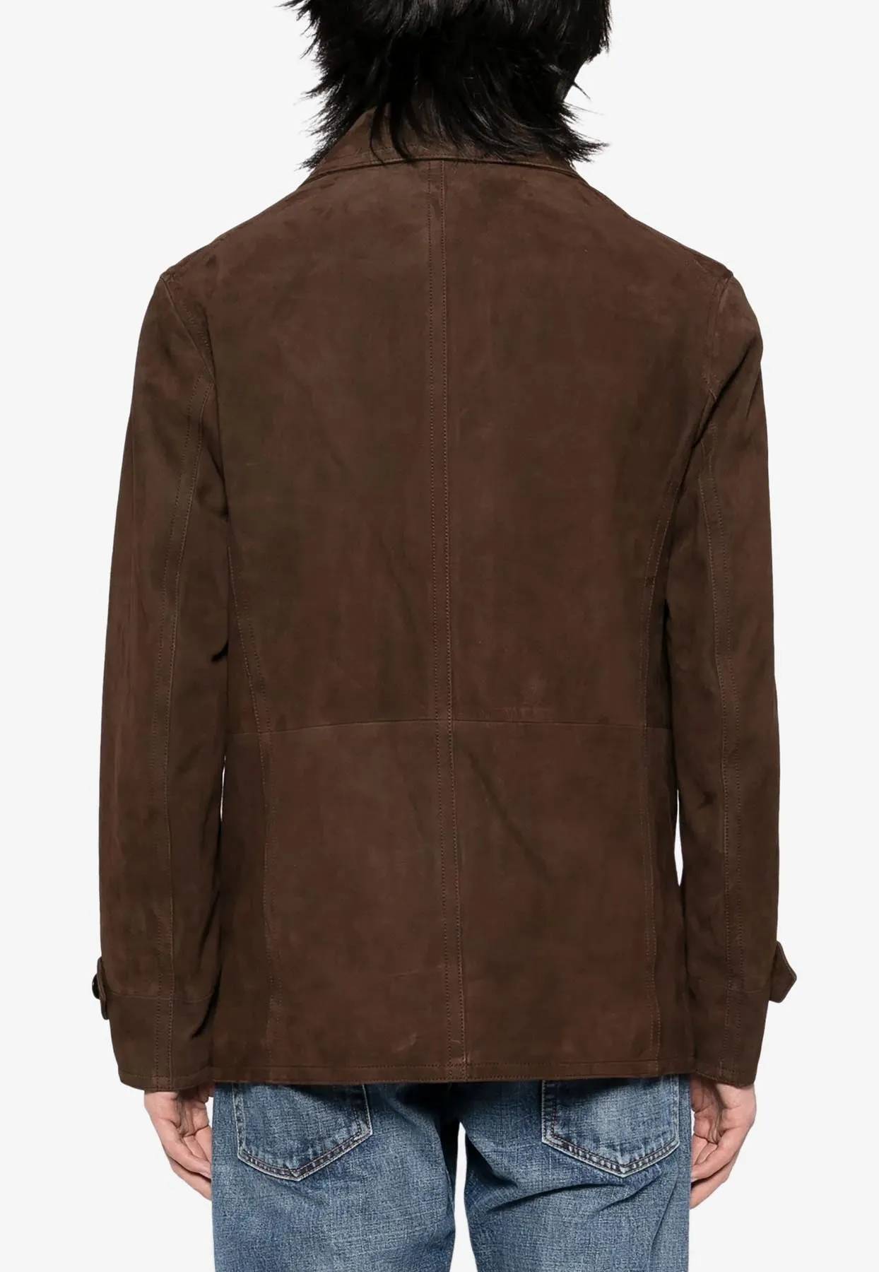 Suede Leather Overcoat