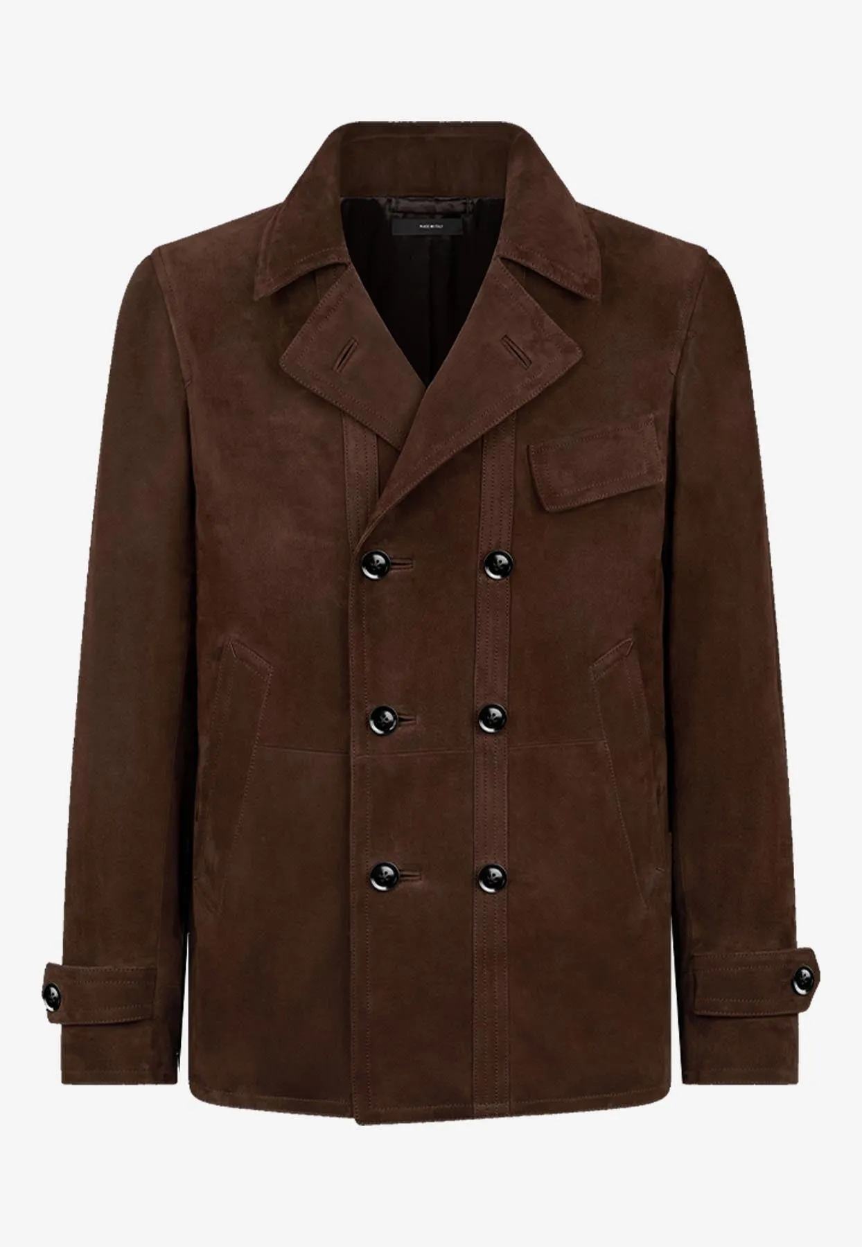 Suede Leather Overcoat