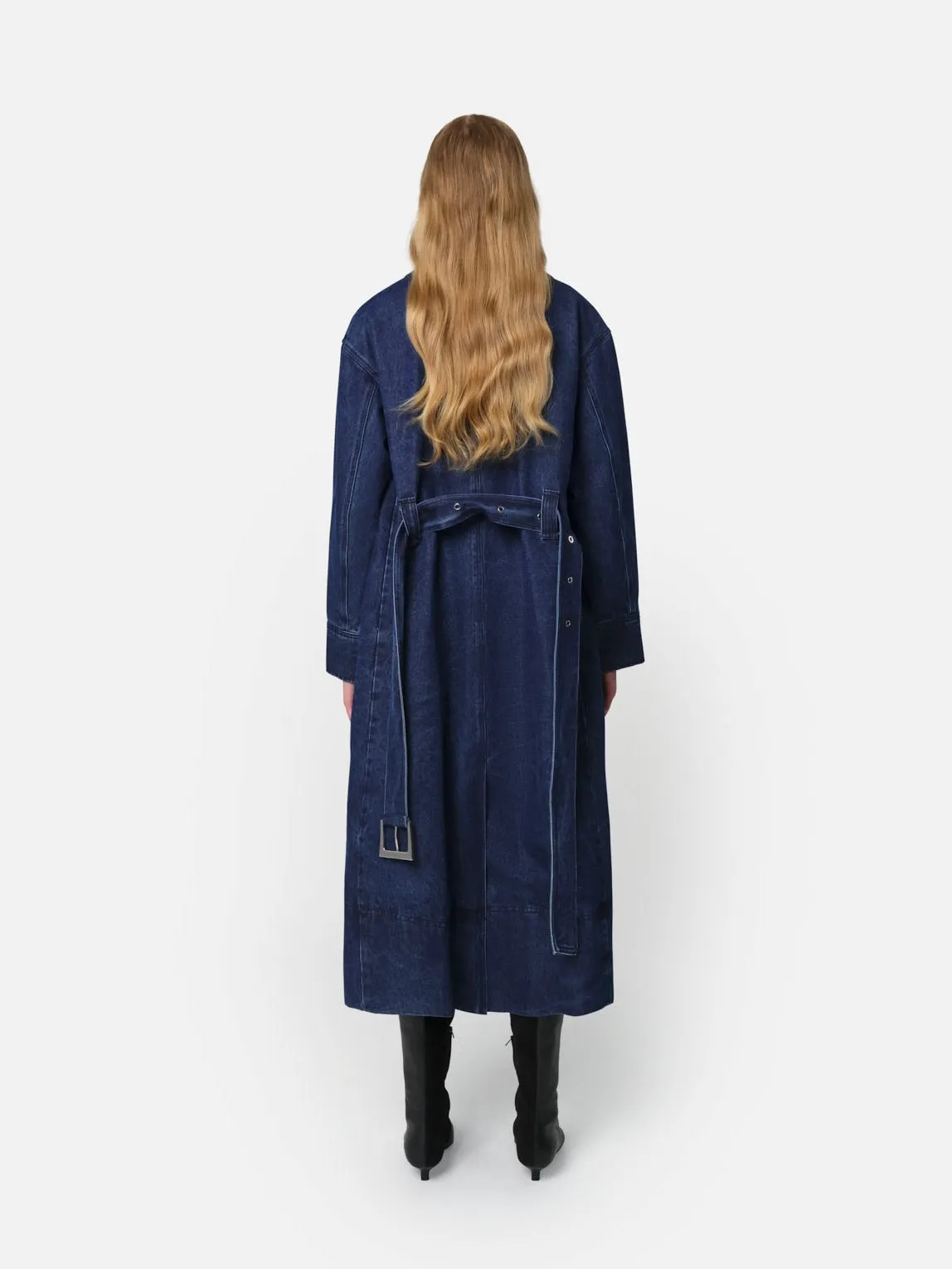 Tate Denim Trench Coat