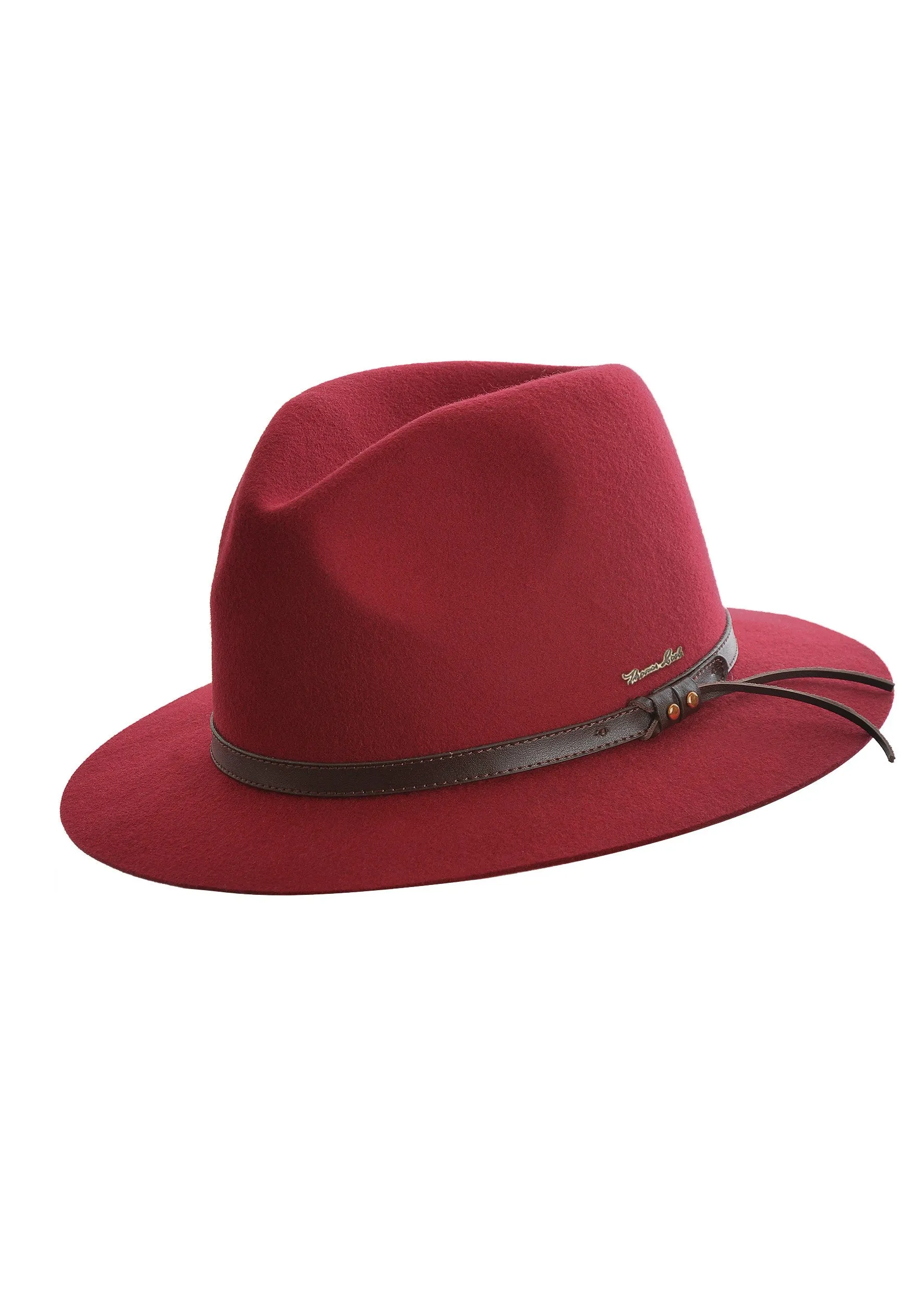 Thomas Cook Jagger Wool Felt Hat Red