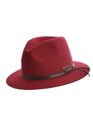 Thomas Cook Jagger Wool Felt Hat Red