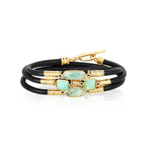 Triple Slim Como Leather Bracelet