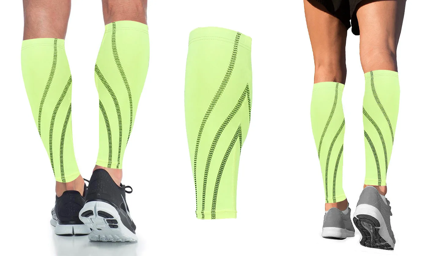 Unisex Calf Support Compression Sleeves (1-Pair)