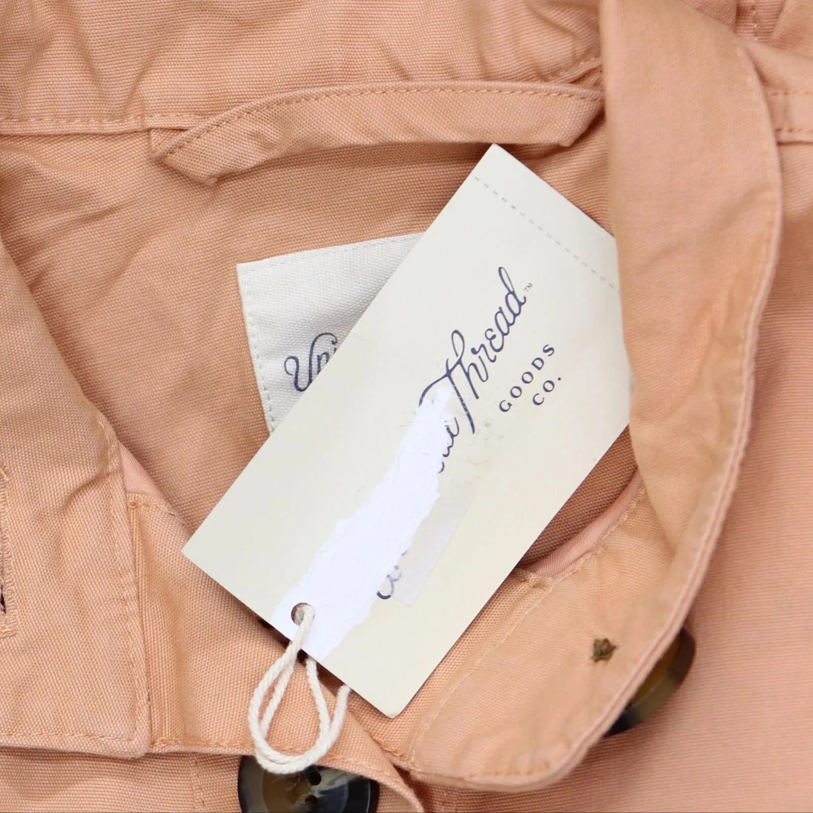 Universal Thread Women's Utility Button Up Coat Jacket 84021220 Coral Orange XS