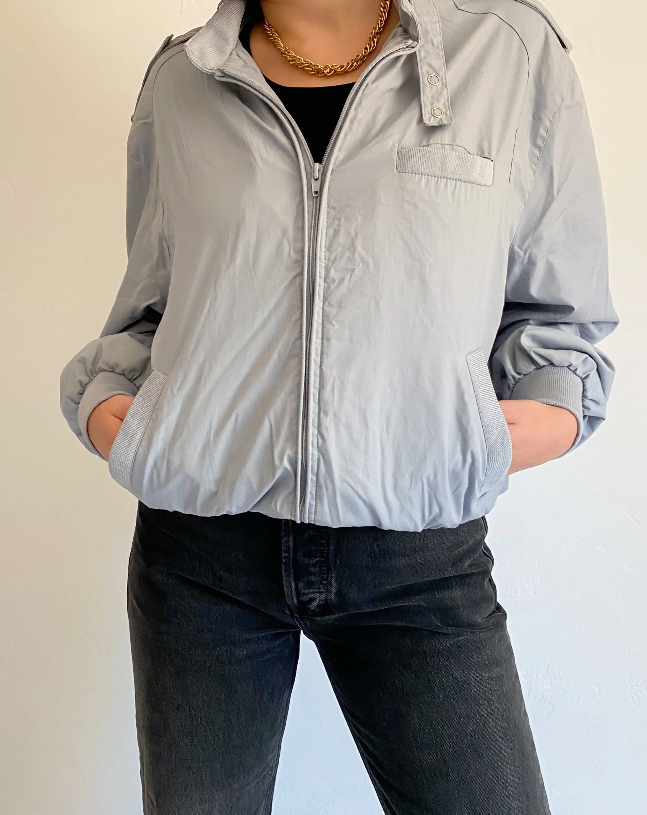 Vintage 1970s Grey 'Members Only' Jacket