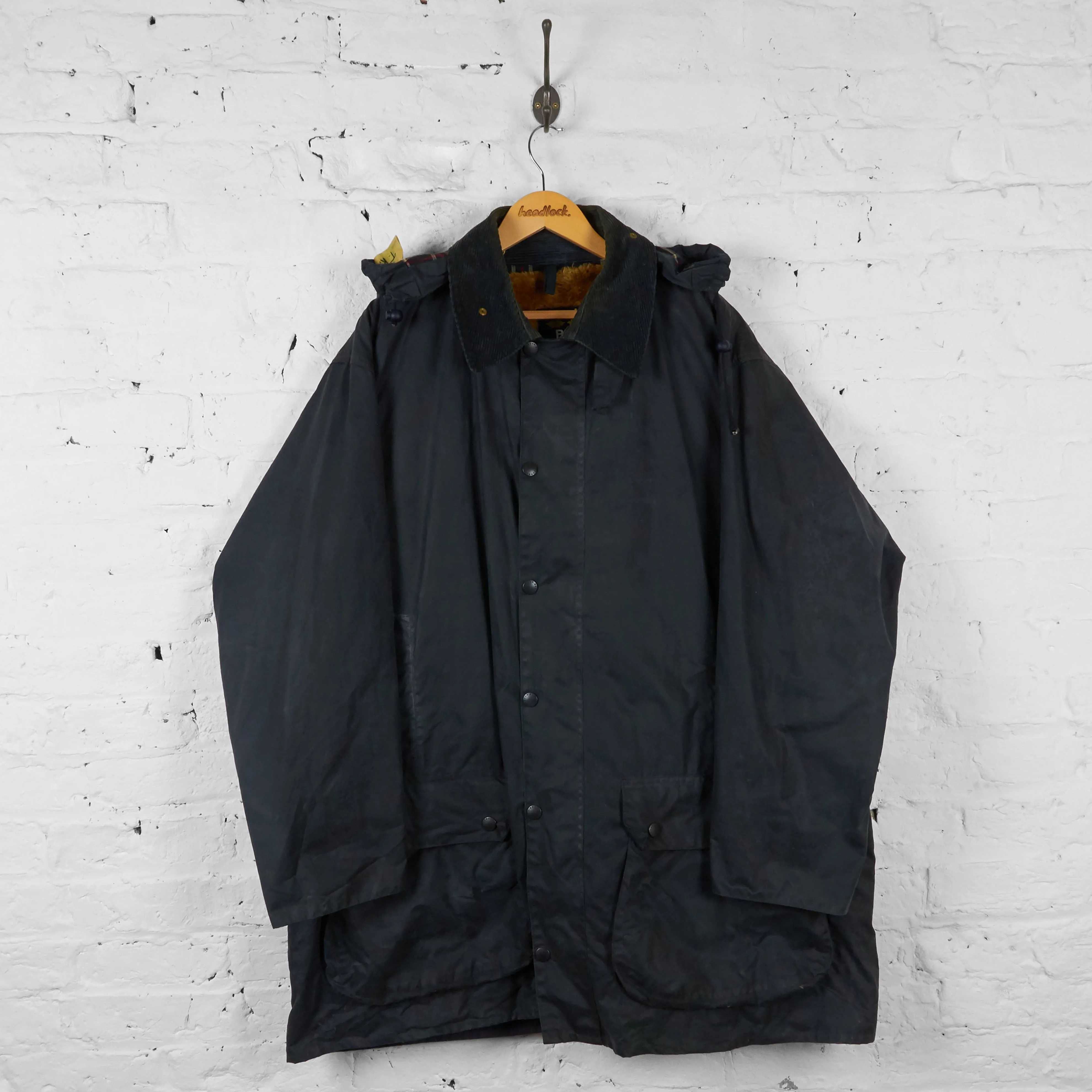 Vintage Border Barbour Jacket With Lining - Blue - XXL