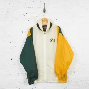 Vintage Green Bay Packers Waterproof Jacket - Green/Yellow - L