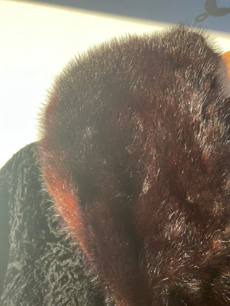 Vintage Harris Furs Long Beach Black Persian Lamb Jacket