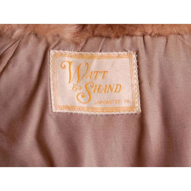 Vintage Ladies  Stole Mink Fur Stole Watt & Shand 1940s
