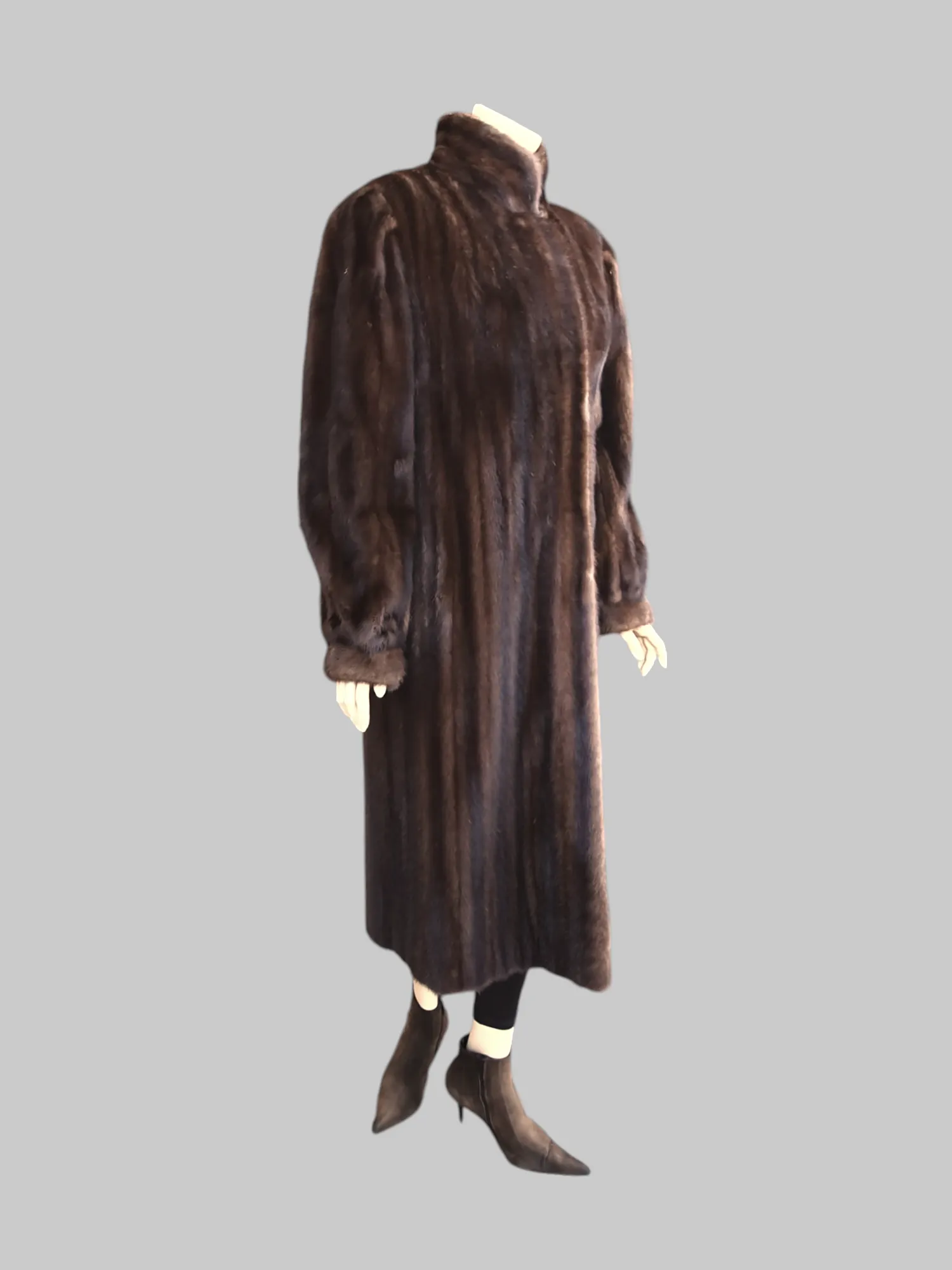 Vintage Lunaraine Brown Mink Coat -Medium