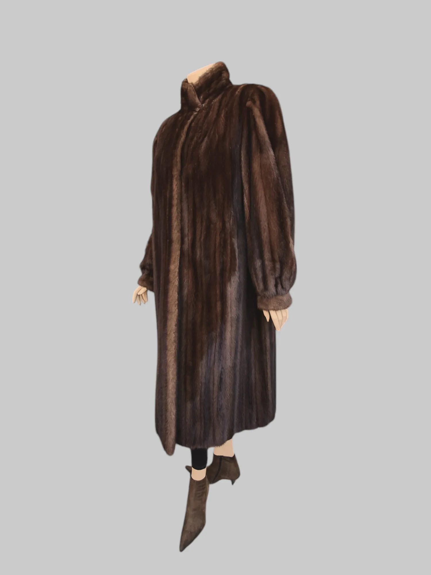 Vintage Lunaraine Brown Mink Coat -Medium