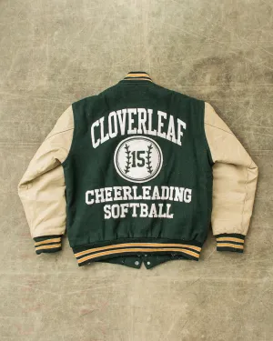 Vintage Made In USA Game Sportswear Leather Sleeves Varsity Jacket