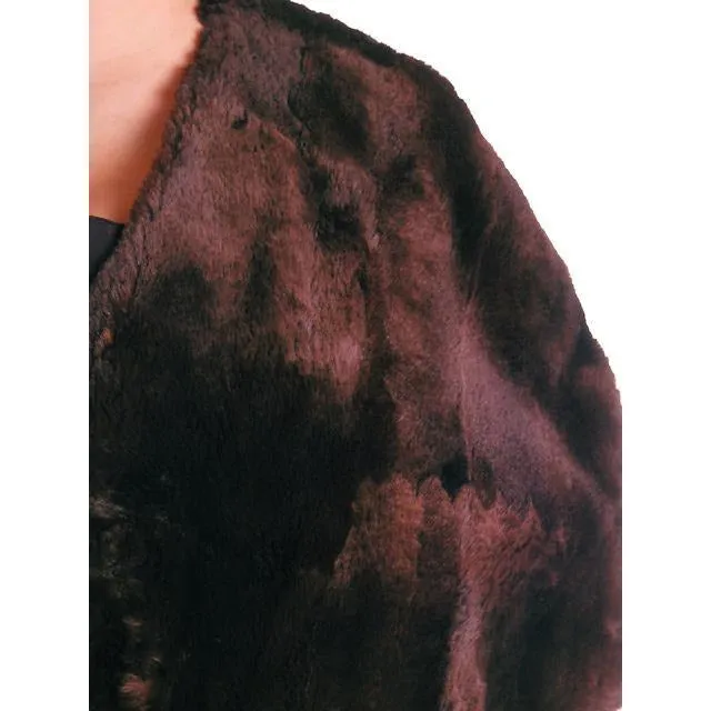 Vintage Soft Chocolate Brown Beaver Fur Stole 1940's Perfect Strapless Dress Topper