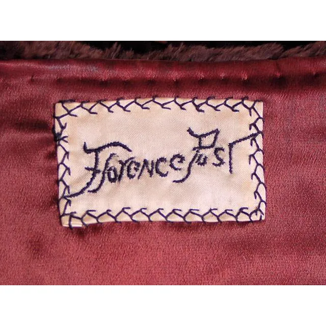 Vintage Soft Chocolate Brown Beaver Fur Stole 1940's Perfect Strapless Dress Topper