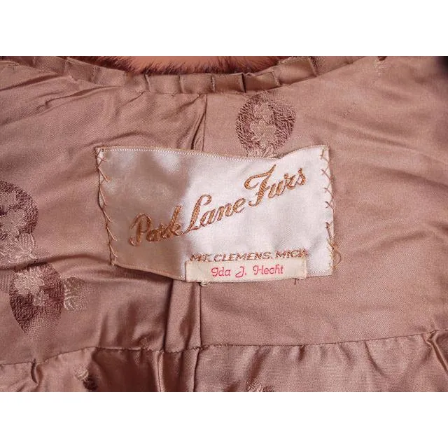 Vintage Stole  Dark Brown Mink Fur Stole Park Lane Furs