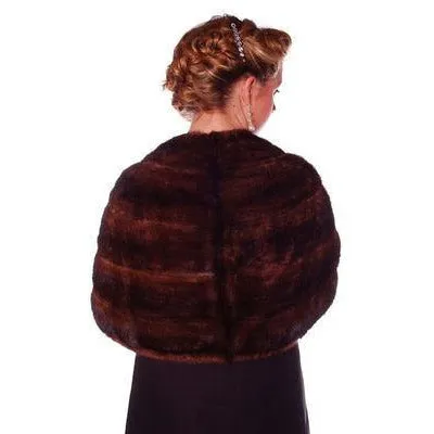 Vintage Stole  Dark Brown Mink Fur Stole Park Lane Furs
