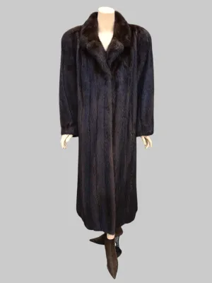 Vintage Unisex Mahogany Mink Coat -Size 40 Men's Large/Women's XL