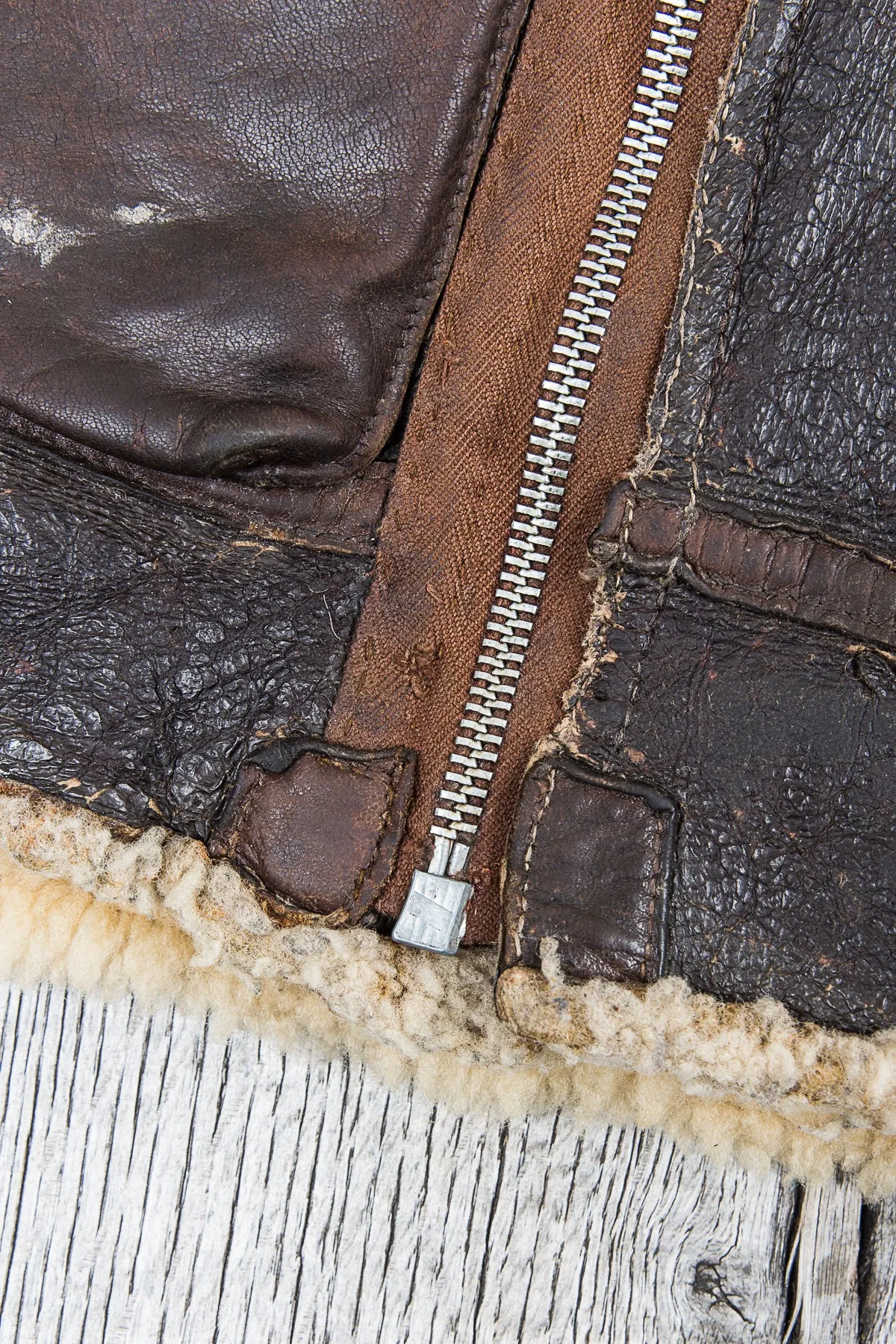 Vintage USAAF Leather B-3 Flight Jacket