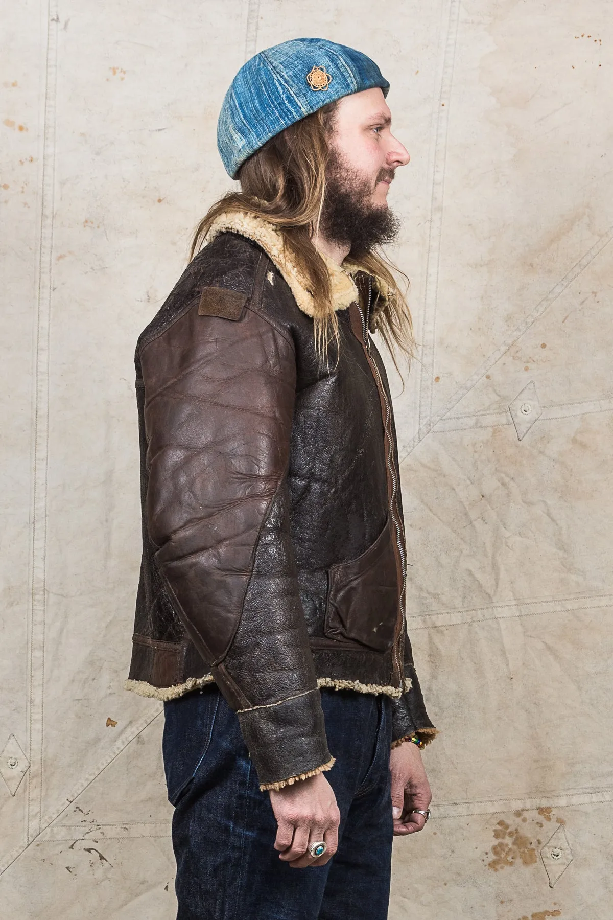 Vintage USAAF Leather B-3 Flight Jacket