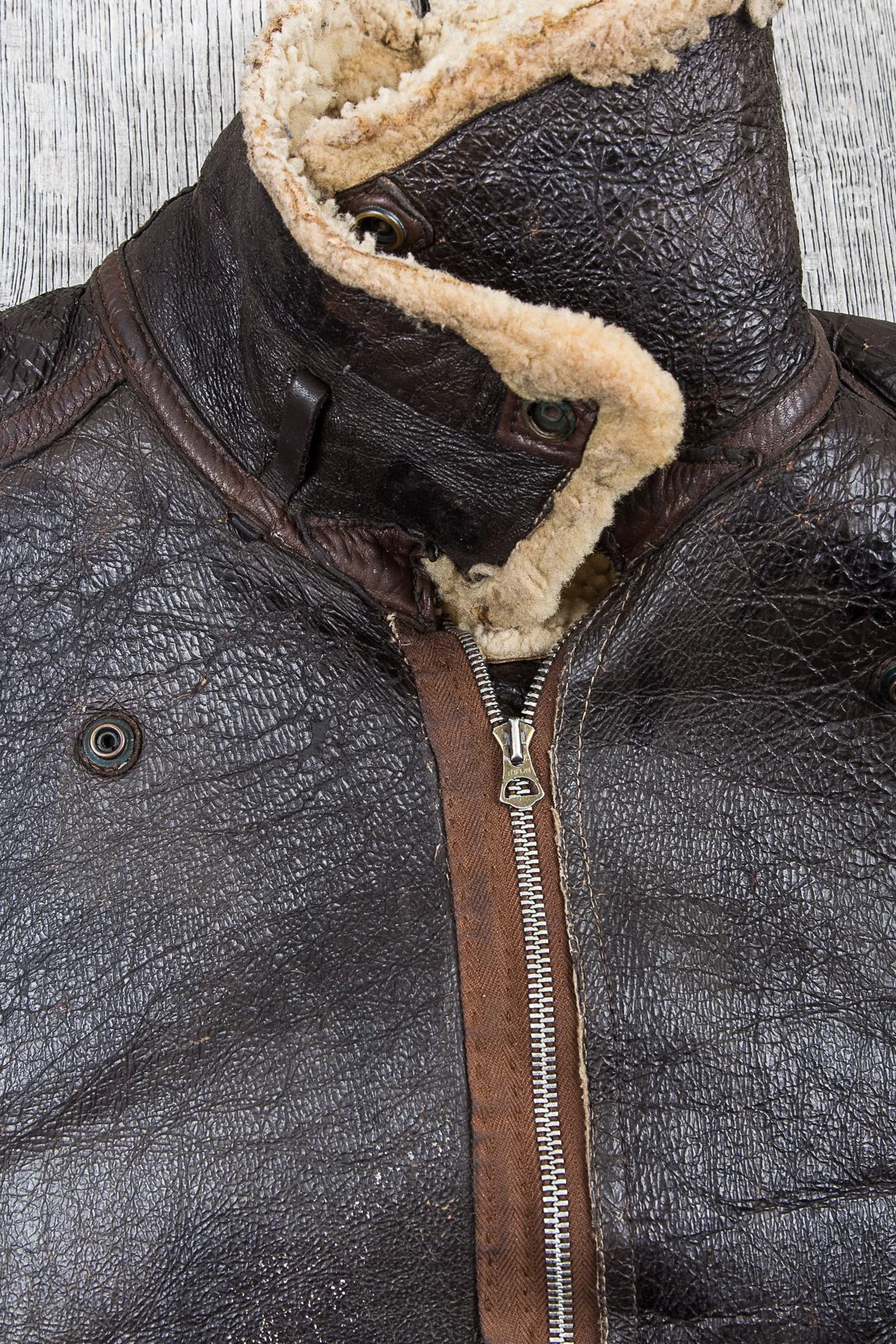 Vintage USAAF Leather B-3 Flight Jacket