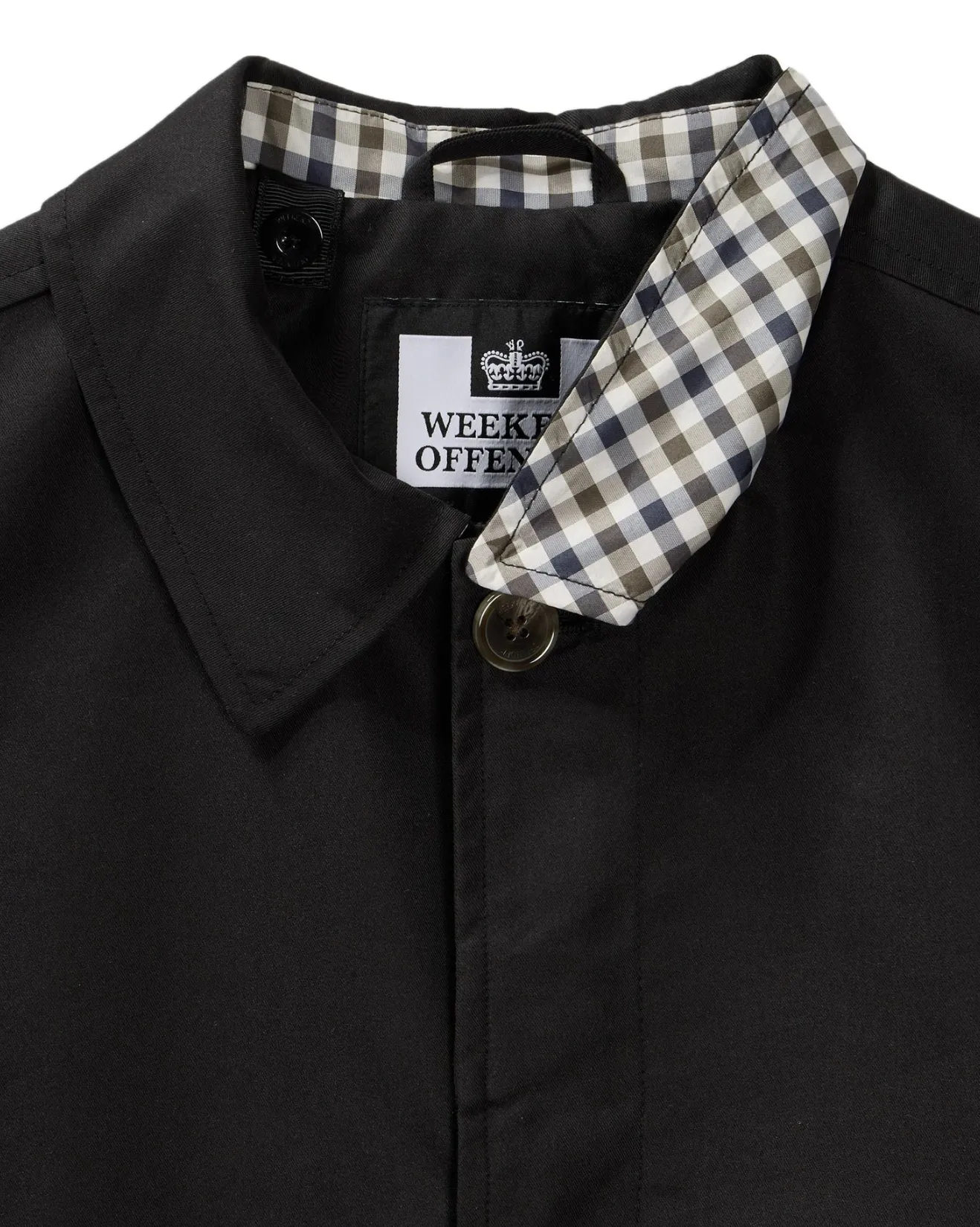 Weekend Offender Whitehouse Mac Jacket - Black (House Check)