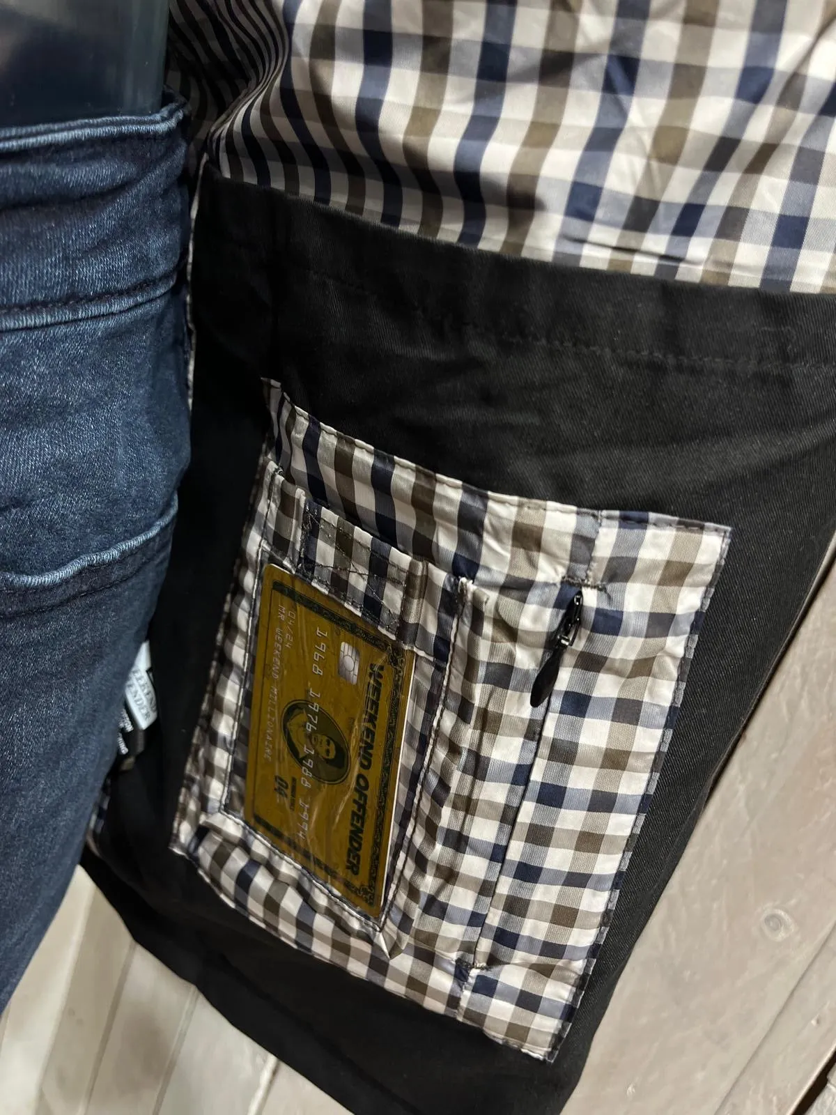 Weekend Offender Whitehouse Mac Jacket - Black (House Check)