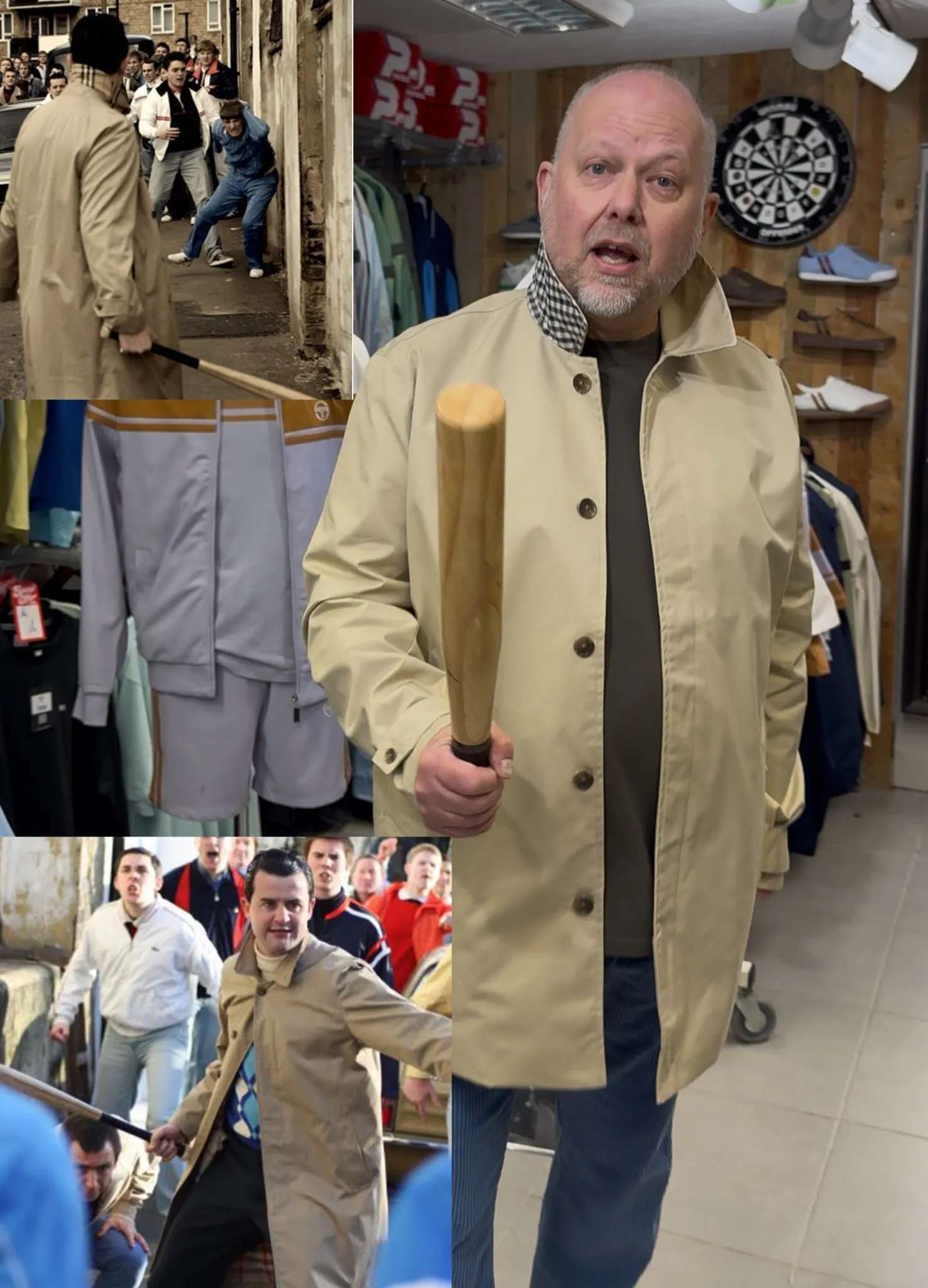Weekend Offender Whitehouse Mac Jacket - Stone (House Check)