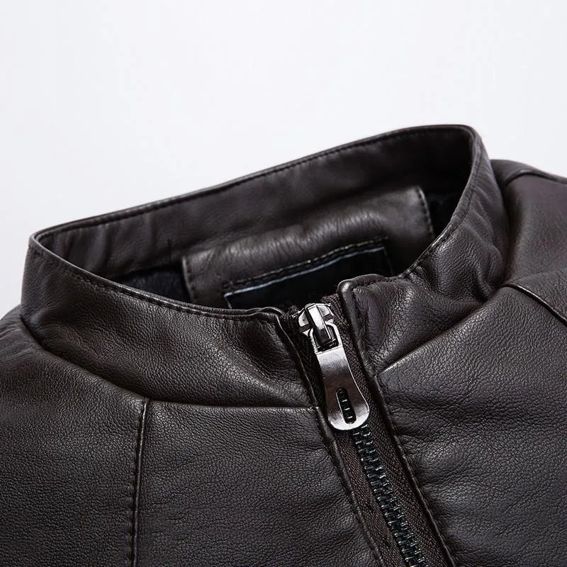 West Louis™ Bomber Leather Men Jackets