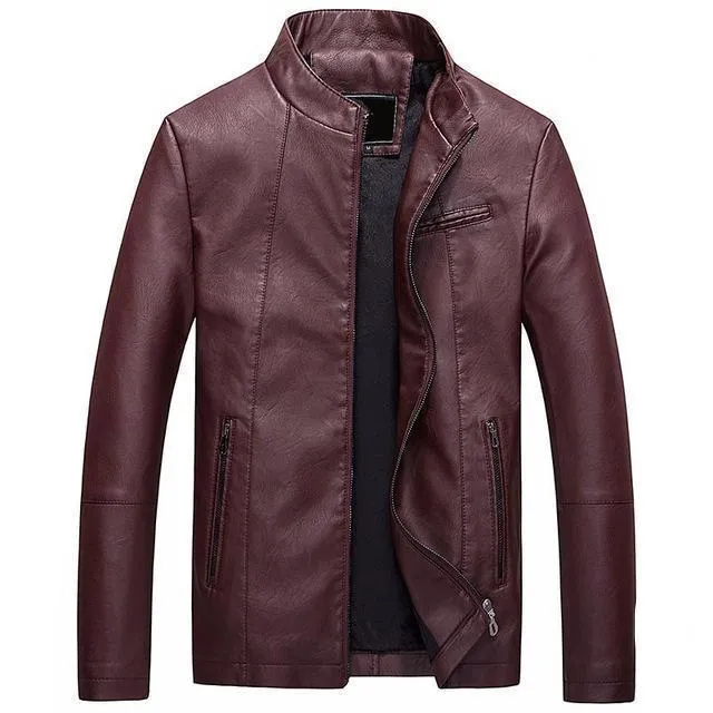West Louis™ Bomber Leather Men Jackets