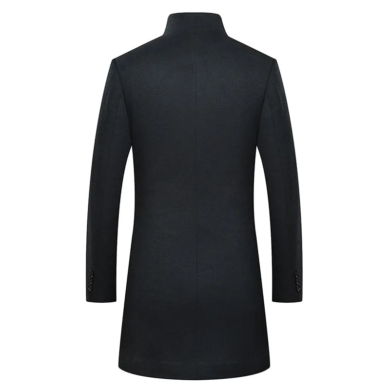 West Louis™ Winter Cashmere Single Breasted Overcoat
