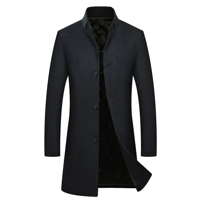 West Louis™ Winter Cashmere Single Breasted Overcoat