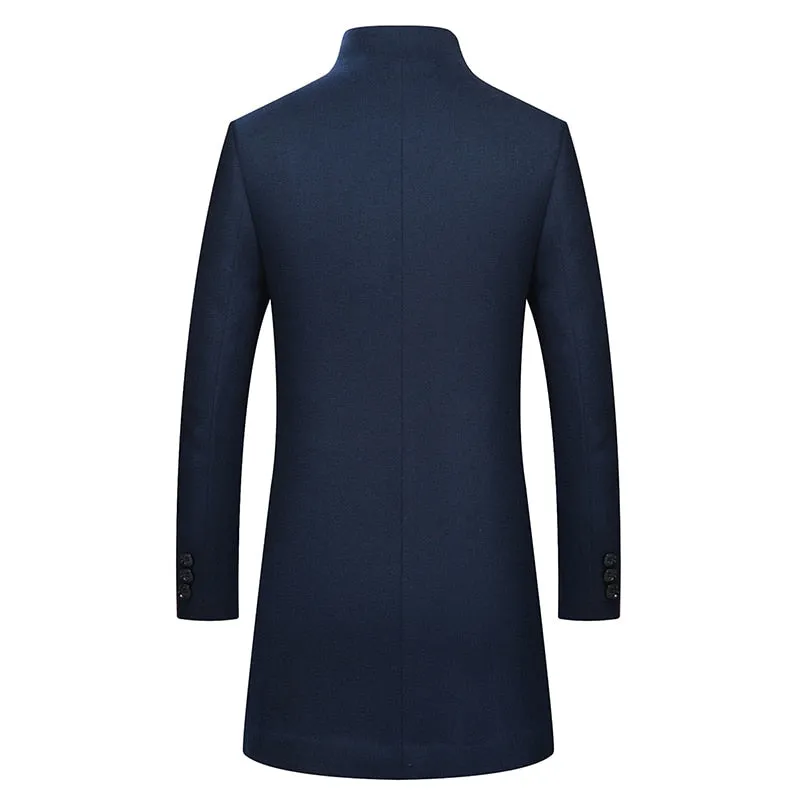 West Louis™ Winter Cashmere Single Breasted Overcoat