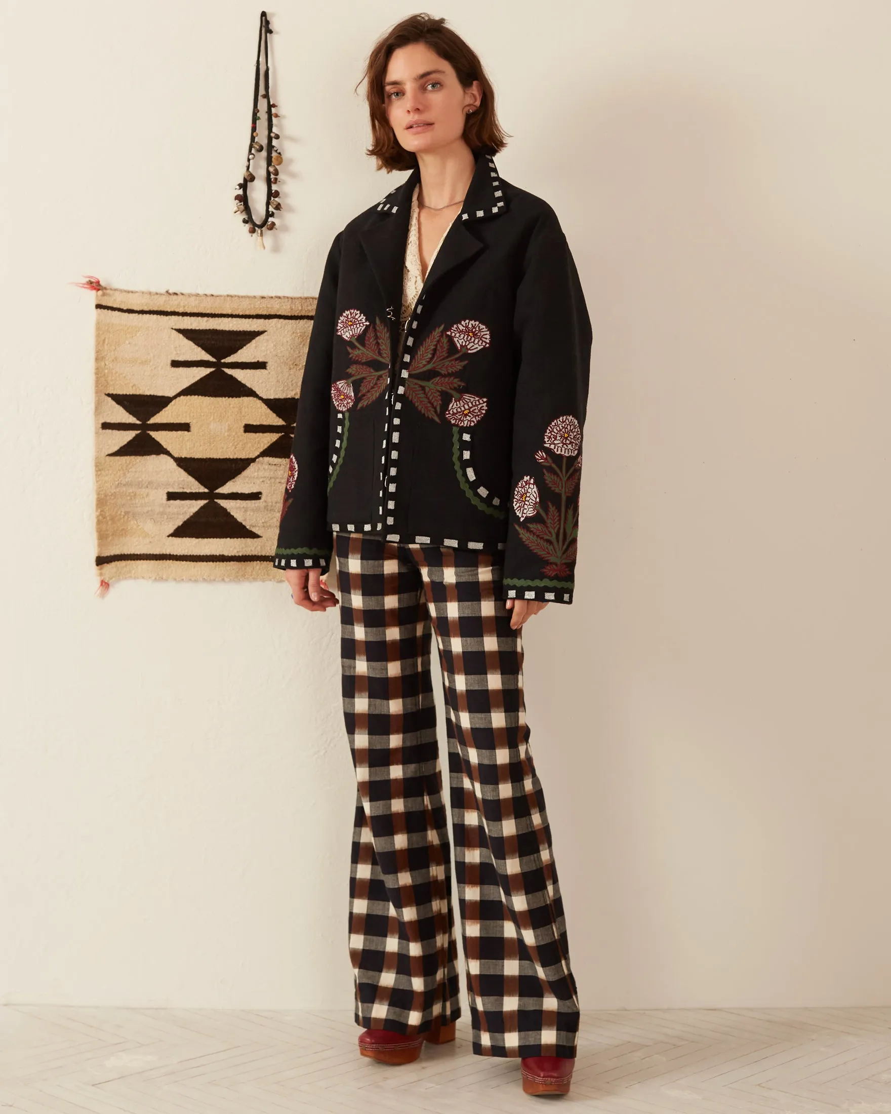 Western Black Bloom Jacket