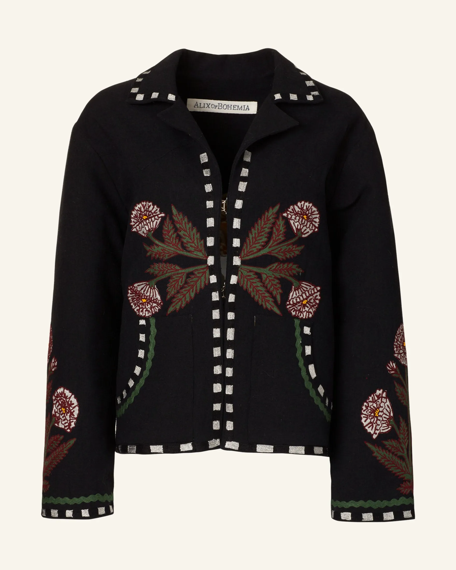 Western Black Bloom Jacket